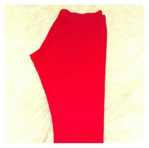 Faded Glory Women's Full Length Red Leggings